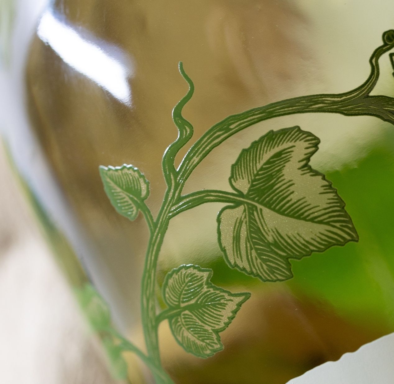 wine label design screen printing detail