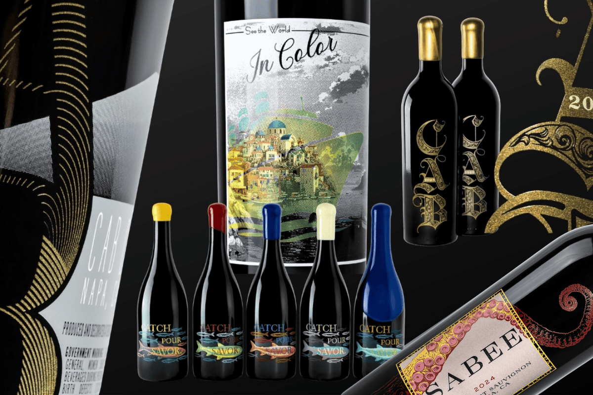 Bergin's glass bottle screen printing capabilities Napa Valley