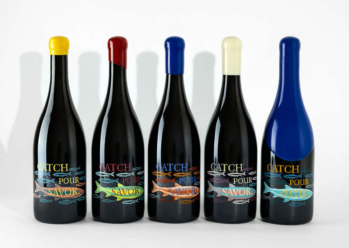 Beyond the Label A Look at Bergins Screen Print Capabilities image 4 multicolor wine labels from one brand