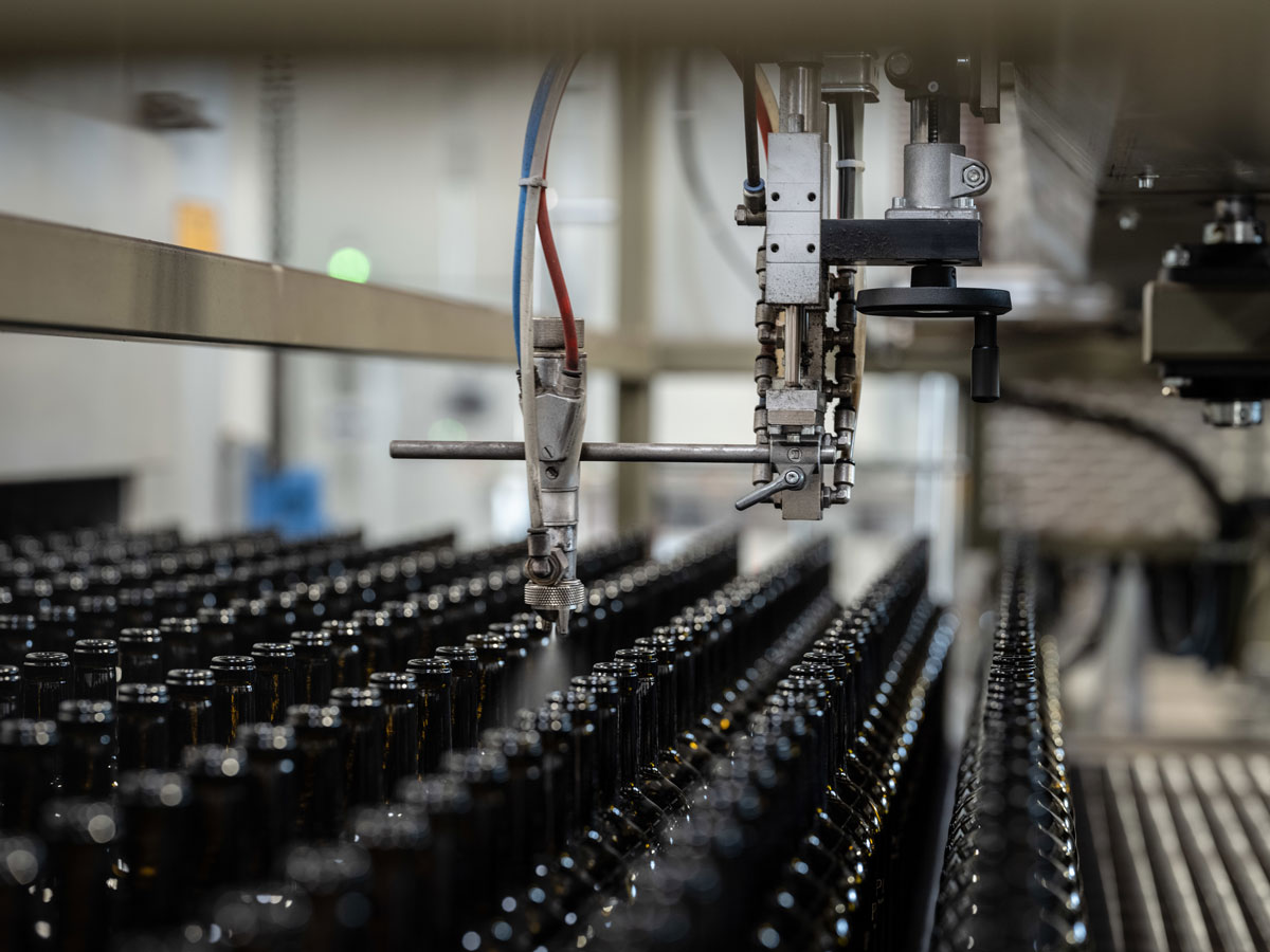 Direct Screen Printing on Glass image 1 cold end spray to bottles