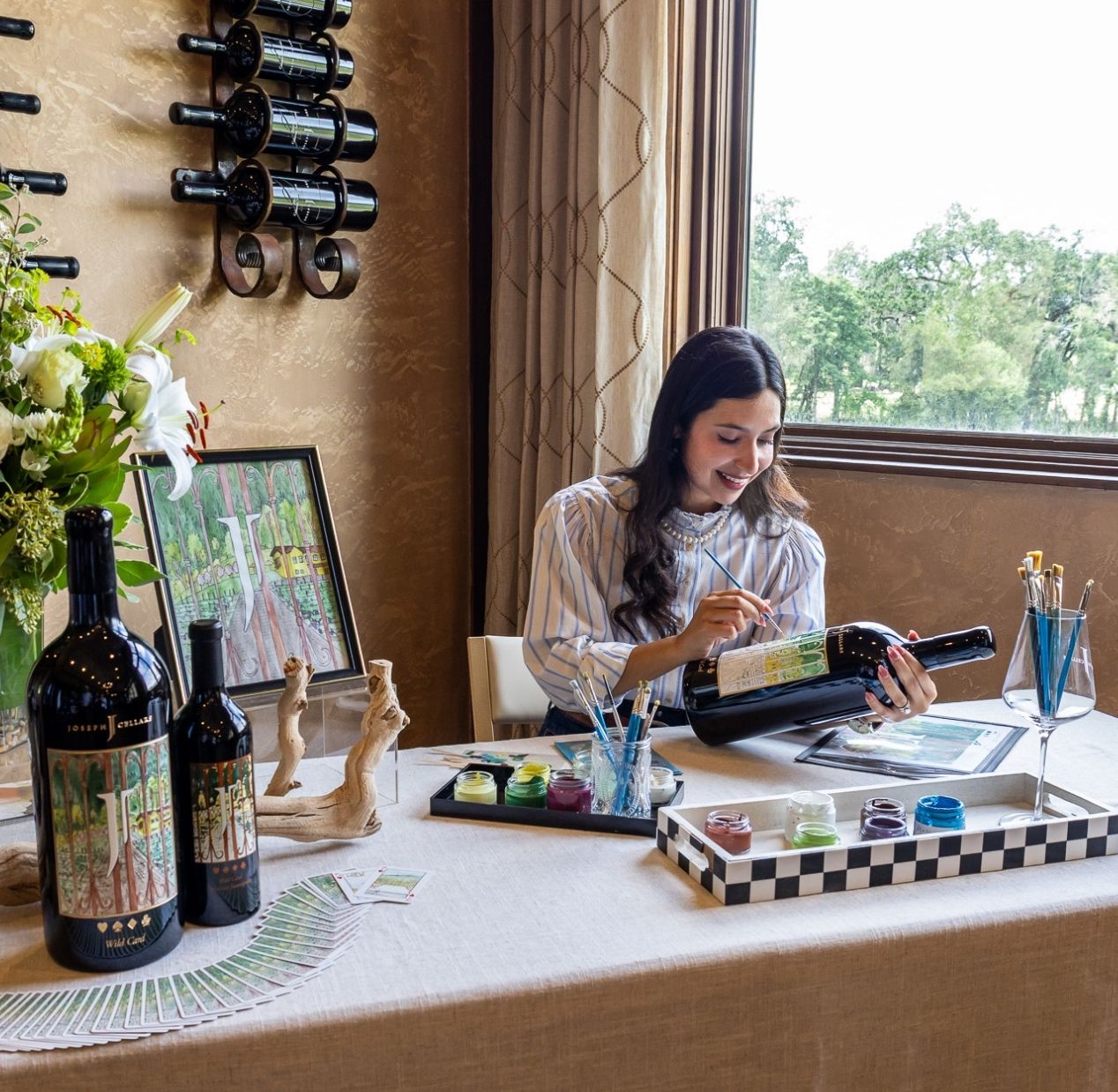 Joseph Cellars live painting event