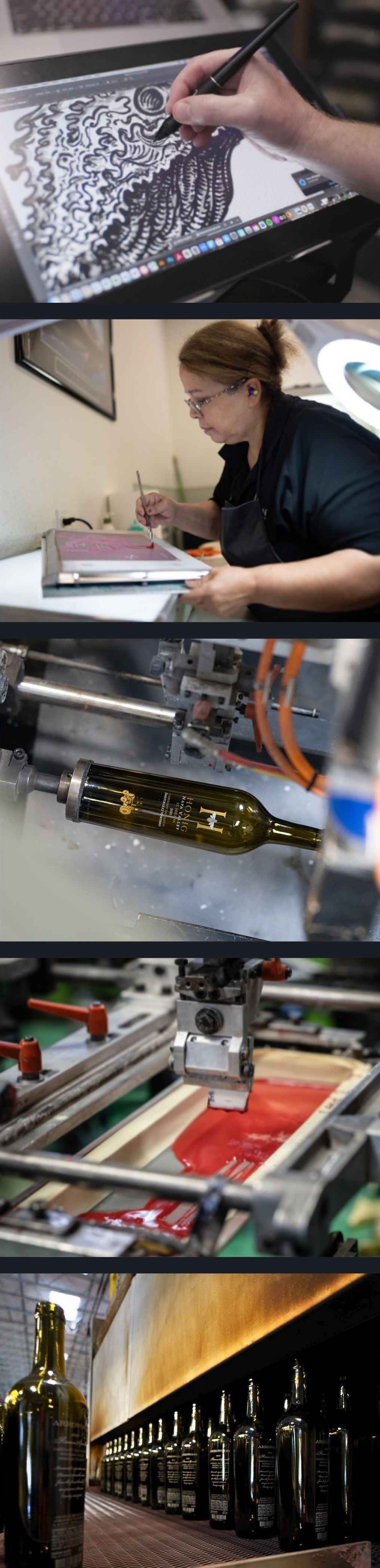 How Screen Printing on Glass Bottles Works at Bergin How Screen Printing on Glass Bottles Works at Bergin