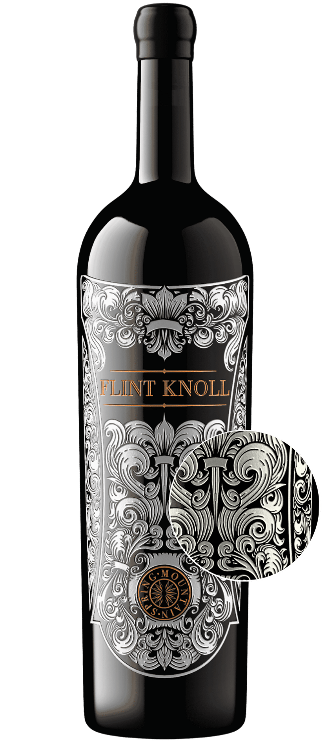 standard etching technique for wine bottle decoration